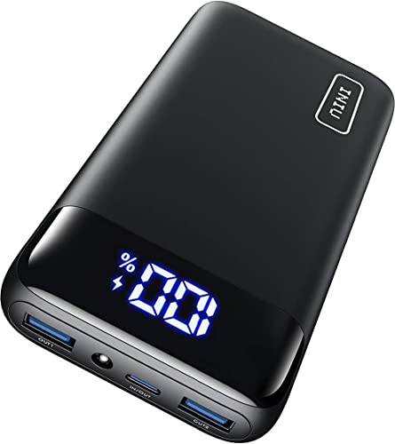 INIU Power Bank 20000mAh, 22.5W PD3.0 QC4.0 Carga Rápida Bateria Portatil, USB C Pila Portatil de 3 Salidas, Linterna Cargador para Celular Compatible con iPhone 14 13 12 Samsung Xiaomi Google iPad