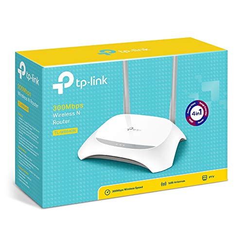TP-Link TL-WR840N Router WiFi, 2.4 GHz N 300Mbps, Multimodo, Router / Repetidor / WISP / Punto de Acceso, 2 antenas externas