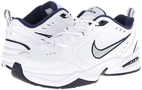 Nike Air Monarch IV-415445-102 Zapatillas de Deporte para Hombre, Color White/Metallic Silver, 10