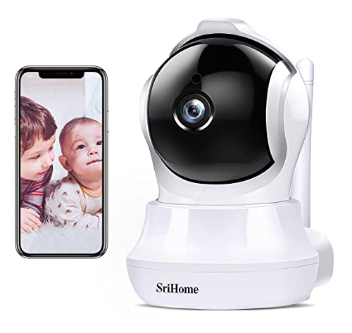 Camaras de Seguridad 3MP Wifi Inalambricas Rotating IP Cámaras Tipo Domo, ARKARTECH 3MP(2304×1296P) Sistema de Camaras de Vigilancia 360 Grados Monitor para Bebé, 32 pies de Visión Nocturna por Infrarrojos, Audio Bidireccional, Detección de Movimiento,Ras