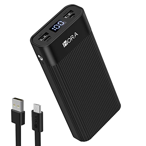 miisso Paquete de batería externa de cable integrado de 4500 mAh, cargador  de teléfono portátil, cargador de batería de 5 V 2.1 A, cargador de