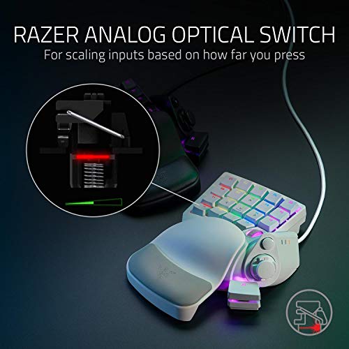 Razer Tartarus Pro Gaming Keypad: Mercury White