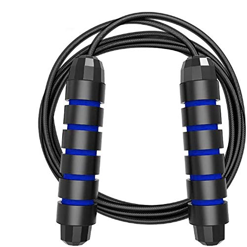 MyDear Cuerda para Saltar, Fácilmente Ajustable Manijas Cómodas, 300CM Cable, Rodamientos de Bolas de Acero Ergonómico y Mango Antideslizante, Cuerda Ligera y Ajustable Mejor para Entrenamiento Aeróbico de Velocidad de Entrenamiento, Entrenamiento de Resi