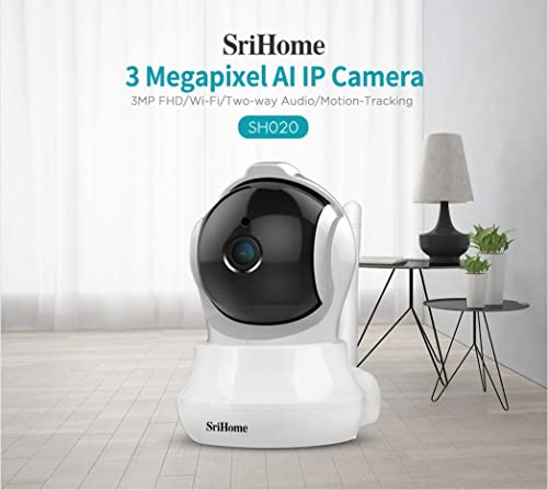 Camaras de Seguridad 3MP Wifi Inalambricas Rotating IP Cámaras Tipo Domo, ARKARTECH 3MP(2304×1296P) Sistema de Camaras de Vigilancia 360 Grados Monitor para Bebé, 32 pies de Visión Nocturna por Infrarrojos, Audio Bidireccional, Detección de Movimiento,Ras