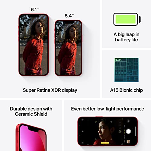Apple iPhone 13, 128GB, Rojo - (Reacondicionado)