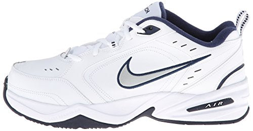 Nike Air Monarch IV-415445-102 Zapatillas de Deporte para Hombre, Color White/Metallic Silver, 10