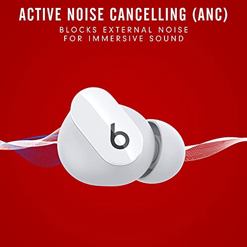 Beats Studio Buds - Auriculares inalámbricos con cancelación de ruido, color blanco (Reacondicionado)