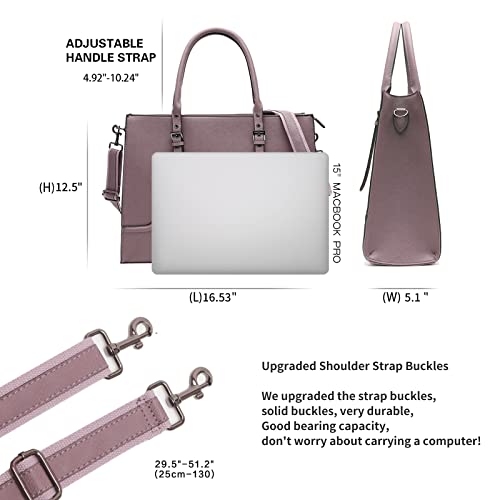 EaseGave - Classic para Mujer, 15.6-in Purple, 15.6-Inch