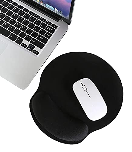 UCMDA Mouse Pad - Alfombrilla para Mouse Ergonomico, Tapete para Mouse, Alfombrilla de Ratón Base de Goma no Deslizante - Negro