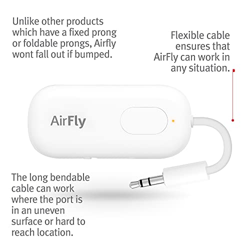 Twelve South Transmisor inalámbrico para Usar, AirPod Pro y Auriculares inalámbricos en gimnasios o Aviones, AirFly Pro