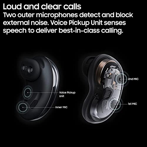 SAMSUNG Galaxy Buds Live True - Funda de Carga inalámbrica con cancelación Activa de Ruido, Color Negro místico
