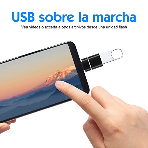 HEEDU Adaptador USB C a USB 3.0, Adaptador USB C(2 Piezas), Función de OTG, Compatible Dispositivos con USB Tipo C,Compatibilidad Universal para Celular, PC y Laptop, Tecnología Plug & Play y Alta Velocidad, Datos y Carga