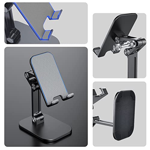 Hisemy Soporte para Celular，Soporte Celular de Altura y ángulo Ajustables，Soporte Celular Plegable Compatible con Dispositivos de 3,5 a 12"