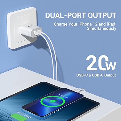 Cargador Carga Rapida Usbc 20w + Cable Para iPhone 8 8 Plus