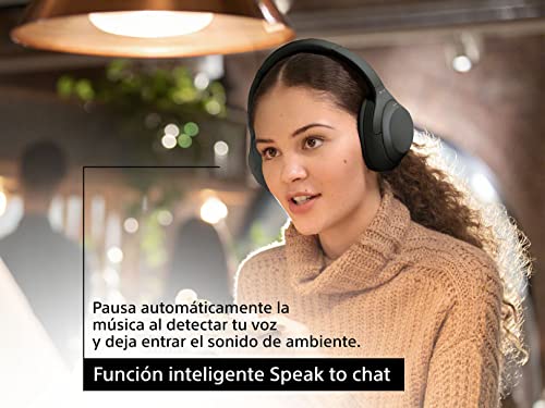 Sony WH1000XM4/B Audífonos inalámbricos con Cancelación de Ruido, Negro, Grande