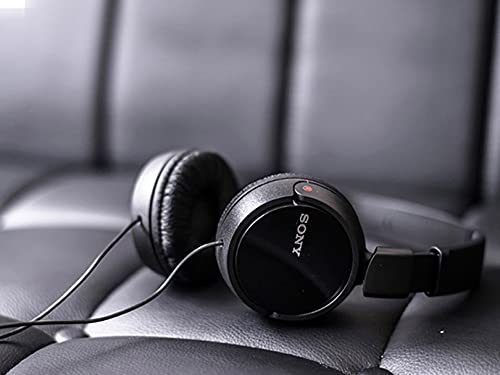 Sony MDR-ZX110/BCUC Audífonos de Diadema Plegables y Giratorios, color Negro