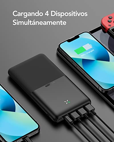 Cargador portátil Power Bank 26800mah, ultra alta capacidad más seguro