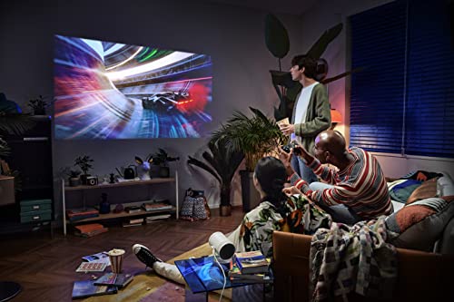 SAMSUNG Proyector portátil Inteligente Freestyle de 30 a 100 Pulgadas, FHD, HDR, Uso doméstico, Experiencia de Pantalla Grande, Sonido 360, SP-LSP3BLAXZA, Modelo 2022