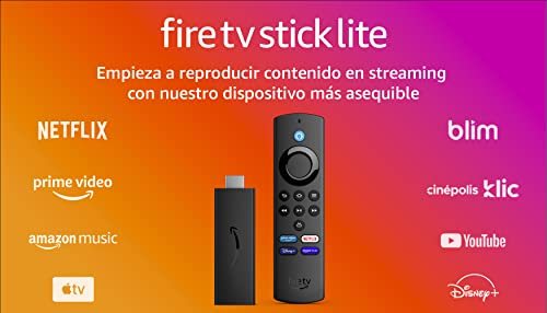 Fire TV Stick Lite con la más reciente generación control remoto por v