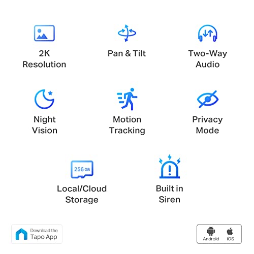 TP-Link Tapo C210, Cámara Wi-Fi de Seguridad Interior, 3MP Ultra Alta Definición, Cámara IP Domo 360°, Control Remoto de Aplicaciones, Funciona con Alexa