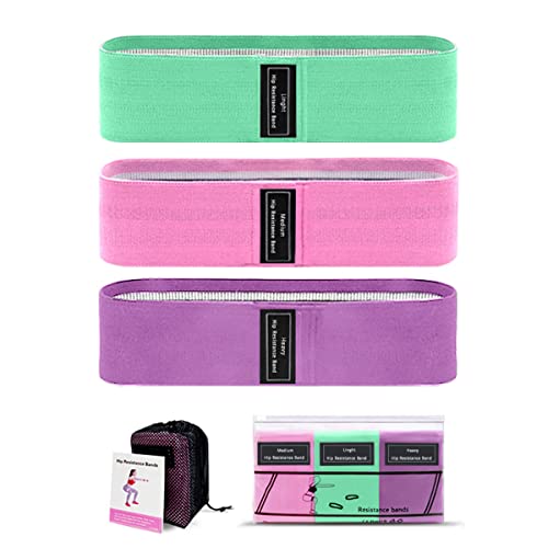 EASYTAO Bandas de Resistencia Pack de 3 para Ejercicios en Casa y Gimnasio, Ligas Elásticas de Látex Natural Multifuncional para Yoga, Pilate, Crossfit