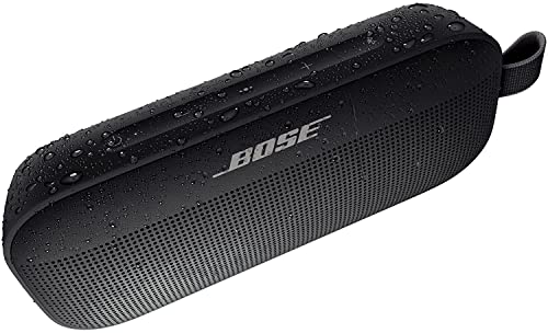 Bose SoundLink Flex Altavoz portátil Bluetooth, inalámbrico Impermeable para Viajes al Aire Libre, Color Negro