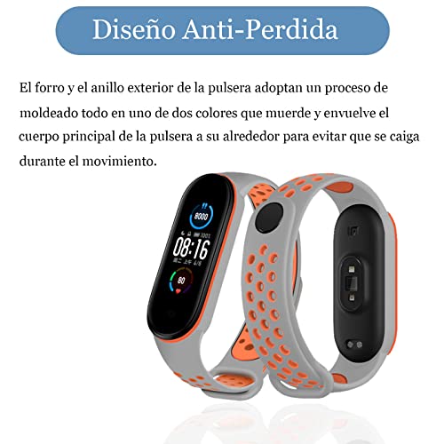 Correa  CellularLine KITBAND1MISMART6, Kit 3 correas para Xiaomi Mi Smart  Band 6 / Mi Smart Band 5, Silicona, Rojo/Verde/Azul