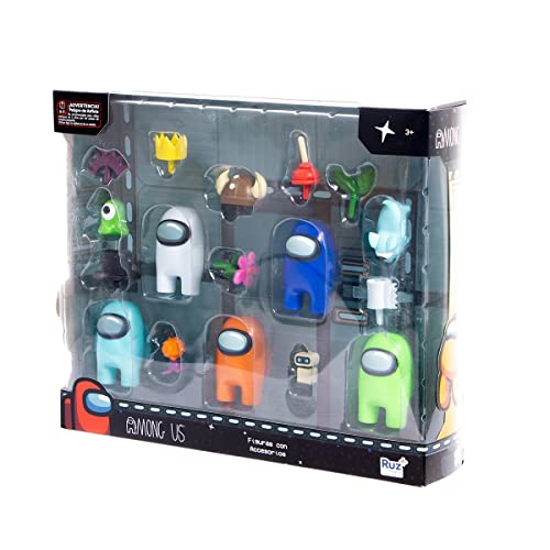 Ruz Among Us Figuras Coleccionables con Accesorios 17 Piezas