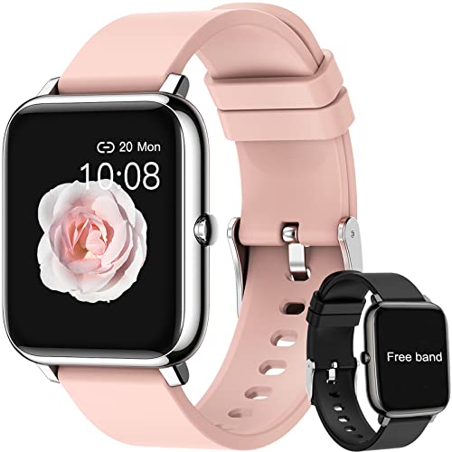 Salandens Smartwatch, Reloj Inteligente Mujer y Hombre Smartwatch Presion Arterial Monitor Pulser, Impermeable IPX7,con Monitor De Frecuencia Cardíaca, Monitor De Calorías, Podómetro,GPS, etc.