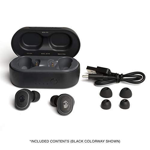 Skullcandy Sesh Evo True Wireless In-Ear Auriculares Bluetooth Compatible con iPhone y Android / Estuche de carga y micrófono / Ideal para gimnasio, deportes y juegos IP55 Resistente al agua - Verde