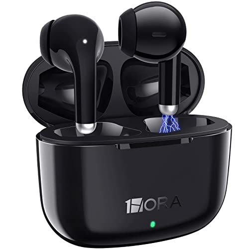 1 Hora Audifonos Inalambricos Bluetooth 5.1, Auriculares Inalámbricos In-Ear Audífonos Bluetooth con Micrófono Compatible con iPhone 14 13 12 Pro MAX Samsung Galaxy S20/A23/A52/A53 Xiaomi Huawei
