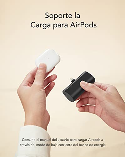 Mini Power Bank Portátil PD 20W para iPhone con Cable Integrado,Batería Portátil Inalámbrico Carga Rápida Banco de Energía 5000 mAh Compatible con iPhone 11 Pro/XS/XS MAX/XR para Día De San Valentín