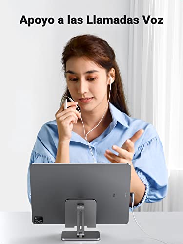 UGREEN Adaptador USB C a Jack 3.5mm DAC Chip, Adaptador Auriculares Tipo C 90 Grados Compatible con Galaxy S23/S22/S21/S20/S10/Note 20/Note 10, iPad Pro 2021, Oneplus 8, Xiaomi(Gris)