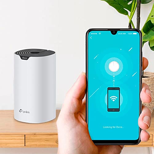 TP-Link Deco WiFi Mesh, Sistema WiFi de Malla para Todo el Hogar, AC1900, hasta 1300Mbps en 5GHz, 3*Gigabit, Compatible con Todos los Deco, Deco S7(3-Pack)