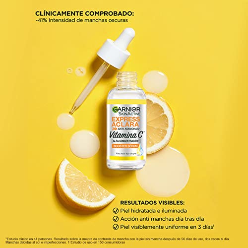 Garnier Skin Active Express Aclara Serum Anti Manchas con Vitamina C - 1 x 30 ml