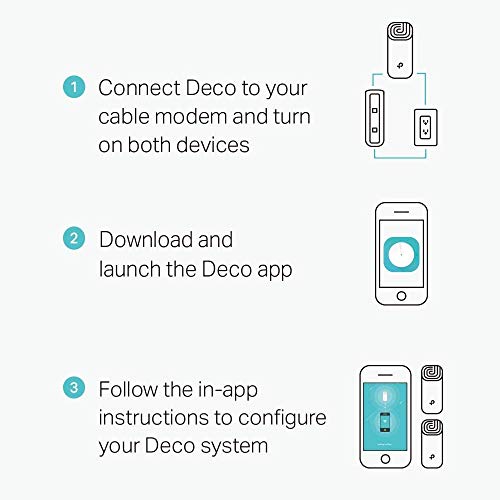 TP-Link Deco Sistema WiFi Mesh (o en malla) para todo el hogar: alcanza hasta 867 Mbps, itinerancia sin interrupciones, cobertura de hasta 2800 pies cuadrados. Funciona con Alexa. (Deco E4 2 Pack)
