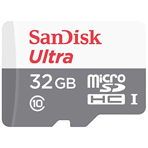 SanDisk Tarjeta de Memoria Ultra MicroSDHC 32GB Velocidad 100 MB/S** Clase 10 SDSQUNR-032G-GN3MA