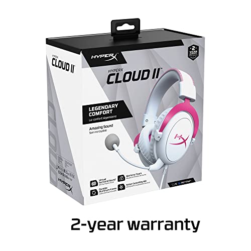 HyperX Cloud II - Auriculares para juegos, sonido envolvente virtual 7