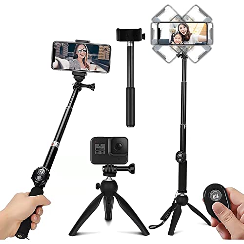 TXG Selfie Trípode Bluetooth, Palo Selfie Trípod con Control Remoto, T