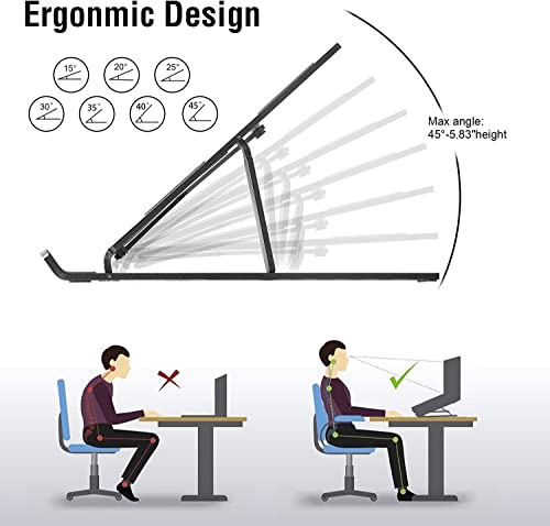 Soporte Portátil, Soporte Ordenador Portatil con 8 Ángulos