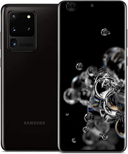 SAMSUNG Galaxy S20 Ultra, 128 GB, Negro cósmico – Completamente Desbloqueado (Renewed)
