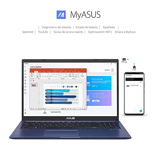 Asus Laptop 15.6" FHD, Core i3, 8GB en RAM, 256 SSD, Windows 11. Blue (Reacondicionado)