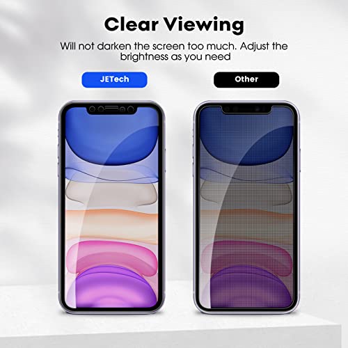 JETech Protector de pantalla de cobertura completa de privacidad para  iPhone 11 Pro/X/XS de 5.8 pulgadas, película de vidrio templado antiespía