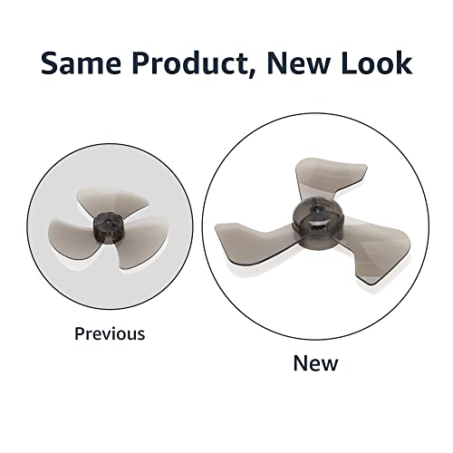 Amazon Basics - Ventilador oscilante de doble hoja con control remoto, 16 pulgadas, color negro