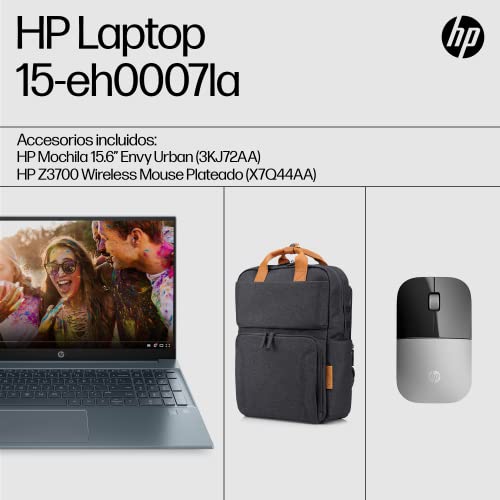 HP Laptop Pavilion 15-eh0007la, Windows 11 Home, AMD Ryzen 5, 8GB RAM, 256GB SSD, HD 15.6