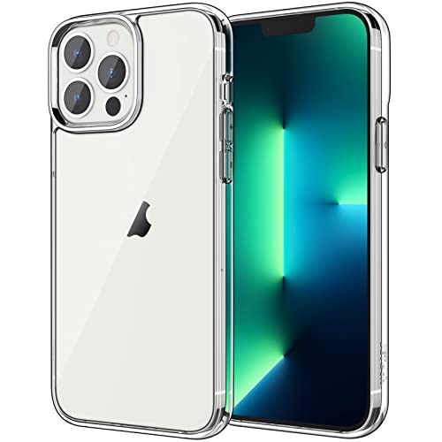 JETech Funda para iPhone 13 Pro MAX 6,7 Pulgadas, Anti-Amarillo Carcasa de Parachoques Prueba Golpes, Respaldo Transparente Antiarañazos (HD Clara)