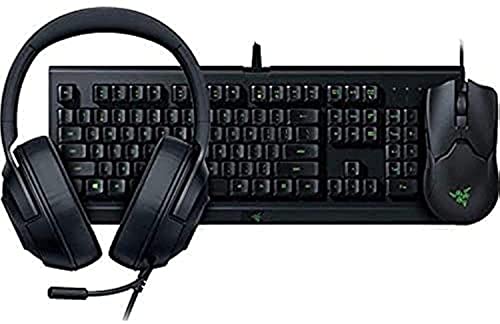 Kit Gamer Razer Power Up Bundle | Teclado con iluminación | Mouse ambidiestro | Auriculares ultraligeros