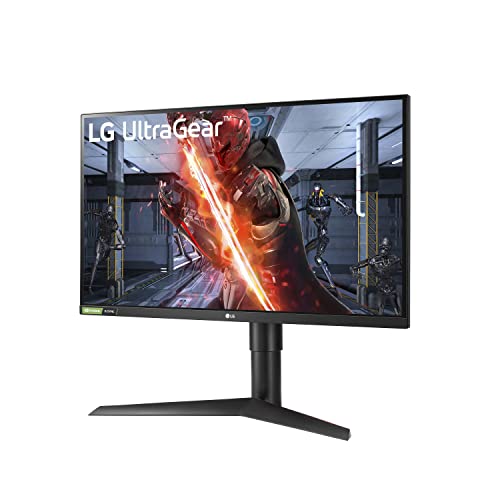 LG Ultragear - Monitor para Videojuegos, 27 Pulgadas, QHD Nano IPS 1ms, Compatible con NVIDIA G-Sync, 27 Pulgadas IPS – 1 ms Tiempo de Respuesta, Negro