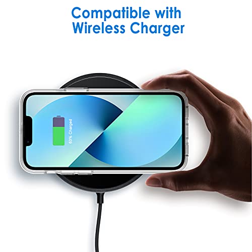 JETech Funda para iPhone 13 6,1 Pulgadas, Anti-Amarillo Carcasa de Parachoques Prueba Golpes, Respaldo Transparente Antiarañazos (HD Clara)