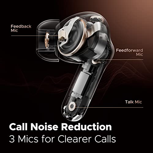 SoundPEATS Capsule3 Pro Cuffie Bluetooth | Hi-Res LDAC, ANC 43dB, 52 Ore E Modalità Gaming